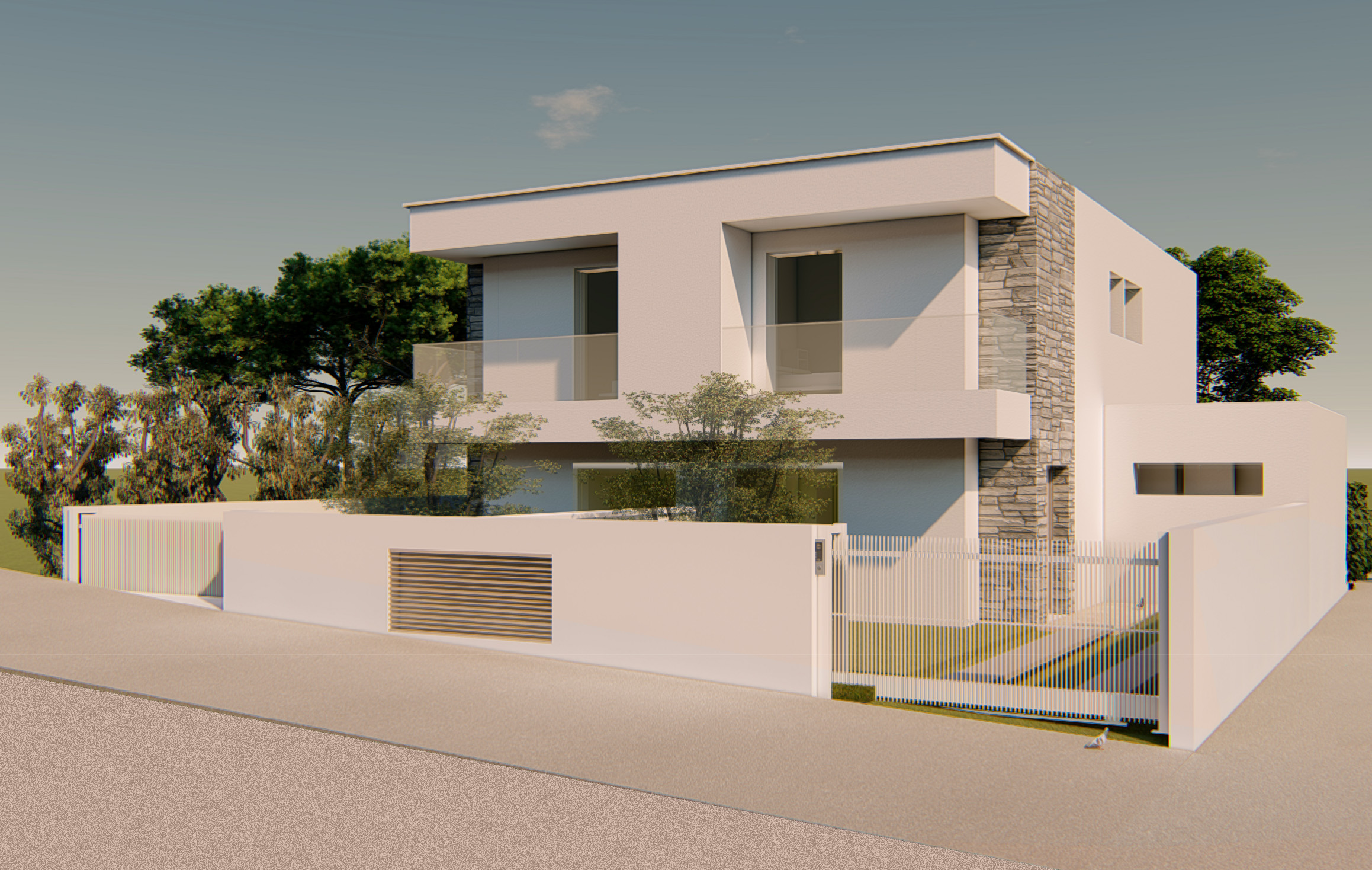 vue 3d villas mitoyennes var architecte camille thomas marseille