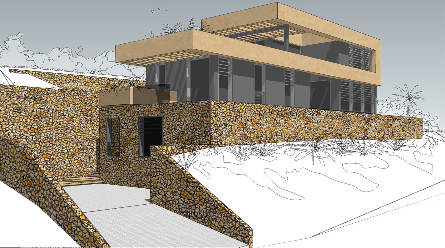 Villas Gina Hyeres lotissement villa 4 dessin 3d 2